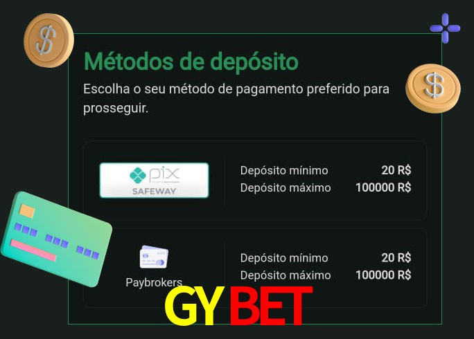 O cassino GYBET oferece uma grande variedade de métodos de pagamento